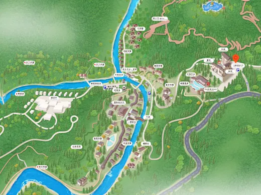 雨湖结合景区手绘地图智慧导览和720全景技术，可以让景区更加“动”起来，为游客提供更加身临其境的导览体验。